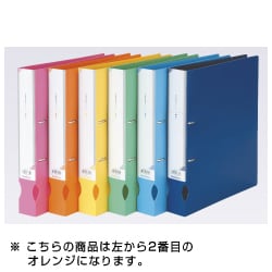 Dリングファイル A4ワイドサイズ オレンジ IDF-A4W-OR