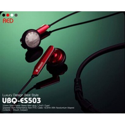 オープンダイナミックステレオイヤフォン レッド UBQ-ES503RD