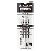 SXR80075P.24 [SXR-80-07 5P JETSTREAM（ジェットストリーム） 替芯 0.7mm 黒インク 5本入り]