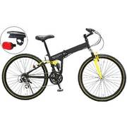 自転車(26型) 折りたたみ マウンテンバイク 18段変速 RS-200-BY