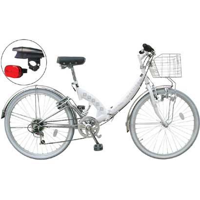 自転車(26型)  折りたたみシティサイクル 6段変速 RS-S626