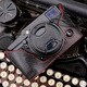 本革速写ケースwithレンズキャップ for FUJIFILM X-Pro1 ブラック/レッド CSJ-XPRO1-11