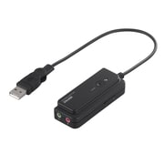USBオーディオ変換ケーブル(USB A to 3.5mmステレオミニプラグ) BSHSAU01BK