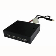 3.5インチベイ内蔵タイプ USB2.0×4ポートHUB 黒 35U204B