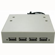 3.5インチベイ内蔵タイプ USB2.0×4ポートHUB 白 35U204W