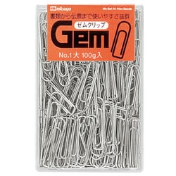 ゼムクリップ（プラケース） 大 GM-1000
