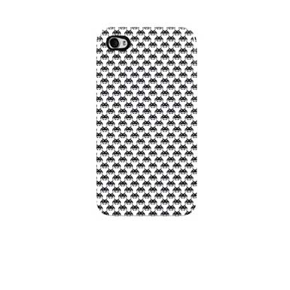 SI-IPH4-R-DAM [iPhone4S/4用ケース SPACE INVADERS（スペースインベーダー） チェッカード]
