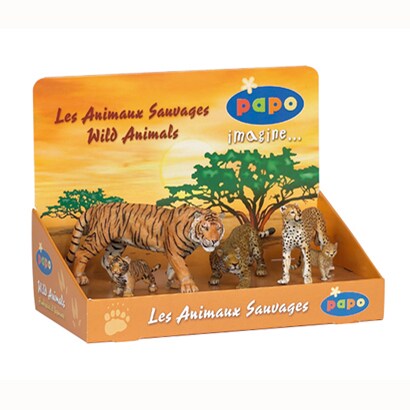 50054 WILD ANIMALS トラ・チーター・ヒョウセット