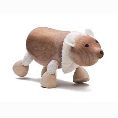 動物フィギュア シロクマ PO2010