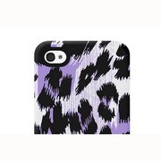 Calligraphic Leopard iPhone4S [レオパードケース ヒョウ柄 ラベンダーパープル]