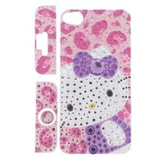 I4S-KT3DC [iPhone4S／iPhone4用 デコレーションセット iDress ジュエリーコレクション ハローキティ ヒョウ柄]