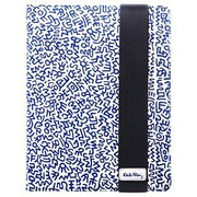 新しいiPad/iPad2用ケース KEITH HARING ブルー KH-IPBK-N-GPBL