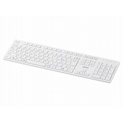 Bluetooth3.0対応 薄型ワイヤレスキーボード 省エネモデル ホワイト BSKBB09WH