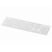 Bluetooth3.0対応 薄型ワイヤレスキーボード 省エネモデル ホワイト BSKBB09WH