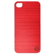 iPhone4S／4用 リアルウッドケース PoroporoRed ポロポロレッド