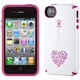 SPK-CNDY-IP4S-LVEP [CandyShell iPhone 4S用保護ケース White/Raspberry  LoveExplosion]