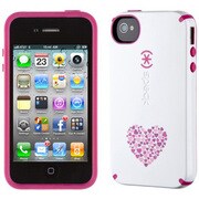 SPK-CNDY-IP4S-LVEP [CandyShell iPhone 4S用保護ケース White/Raspberry  LoveExplosion]