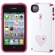 SPK-CNDY-IP4S-AZME [CandyShell  iPhone 4S用 保護ケース White/Raspberry AmazeMe]