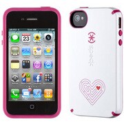 SPK-CNDY-IP4S-AZME [CandyShell  iPhone 4S用 保護ケース White/Raspberry AmazeMe]