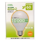 電球形蛍光灯 エコデンキュウ E26口金 3波長形電球色 G15形（13W） EFG15EL/13