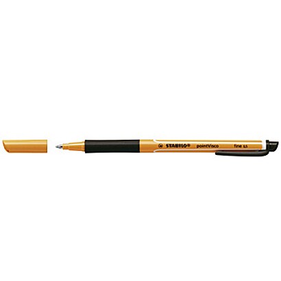 水性ゲルインキ ローラーボールペン ポイントビスコ 中字 0.5mm ブラック 1099-46
