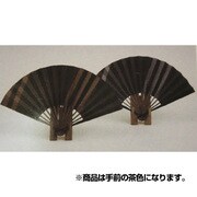 江戸扇子　モダン　茶