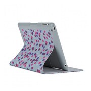ニューiPad フィットフォリオ スプリンクル トゥインクル グレー/ピンク SPK-NIPAD-FITFLO-SGP