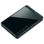 バッファローツールズ対応 スリム&プレミアム USB3.0用 ポータブルHDD 1TB クリスタルブラック HD-PCT1TU3-BJ