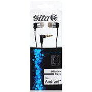 ESM-GS01BK [スマートフォン用ステレオイヤホンマイク/gita　黒]