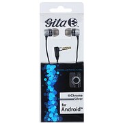 ESM-GS01SL [スマートフォン用ステレオイヤホンマイク/gita　銀]