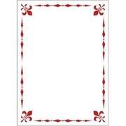 キャラクタースリーブプロテクター [世界の文様 カーマイン・フルール・ド・リス]