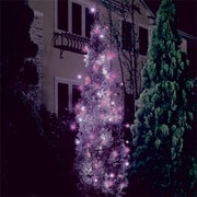 LEDストレート 軽量タイプイルミネーション 8m ホワイト/ピンク 100VIS8WPPI