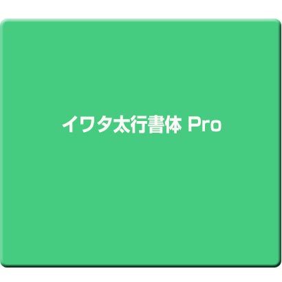 イワタ太行書体 Pro