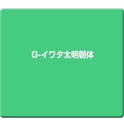 G-イワタ太明朝体