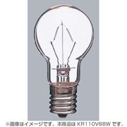 白熱電球 クリプトンミニ電球 E17口金 110V 75W形(68W) 45mm径 クリア KR110V68W