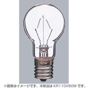 白熱電球 クリプトンミニ電球 E17口金 110V 100W形(90W) 45mm径 クリア KR110V90W