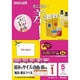 インクジェットプリンタ専用 宛名 表示ラベル 光沢フィルム 耐水 透明 A4 1面 5枚 C95691TF-5A
