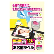 お名前光沢ラベル インクジェット対応 ハガキサイズ ノーカットタイプ 10枚 N40-10