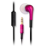 EP-LB-MIC-PINK [Luxe Earbud w/MIC スマートフォン用 リモコン付ステレオイヤホンマイク ピンク]