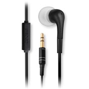 EP-LB-MIC-BLACK [Luxe Earbud w/MIC スマートフォン用 リモコン付ステレオイヤホンマイク ブラック]