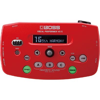 ボーカル向けエフェクト レッド Vocal Performer BOSS VE-5-RD
