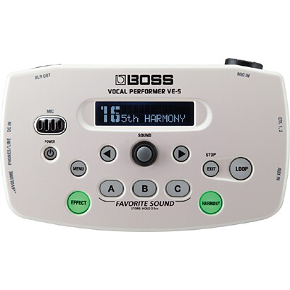 ボーカル向けエフェクト ホワイト Vocal Performer BOSS VE-5-WH