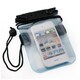 WATERPROOF(ウォータープルーフ) スマートフォン用ソフトケース アームバンド付 ブルー