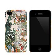 iPhone4S用 ムーミンハードケース ハナバタケ