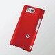 PD-SH09PVRRD [docomo SH-09D AQUOS PHONE ZETA用シェルカバー マットレッド]