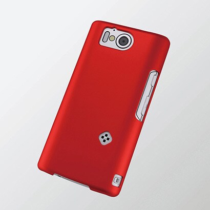 PD-SH09PVRRD [docomo SH-09D AQUOS PHONE ZETA用シェルカバー マットレッド]