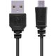 スマートフォン用microUSBケーブル スリム 0.5m ブラック MPA-AMBXLP05BK　