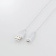 スマートフォン用microUSBケーブル スリム 1.5m ホワイト MPA-AMBXLP15WH　