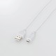 WH スマートフォン用microUSBケーブル スリム 2m ホワイト MPA-AMBXLP20WH　