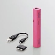 モバイルバッテリー リチウムイオン電池 2200mAh iPhone用 ピンク DE-A01L-0810PN
